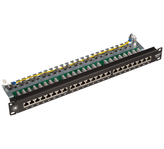 Cat6 FTP 24 Port 90 Degree Patch Panel