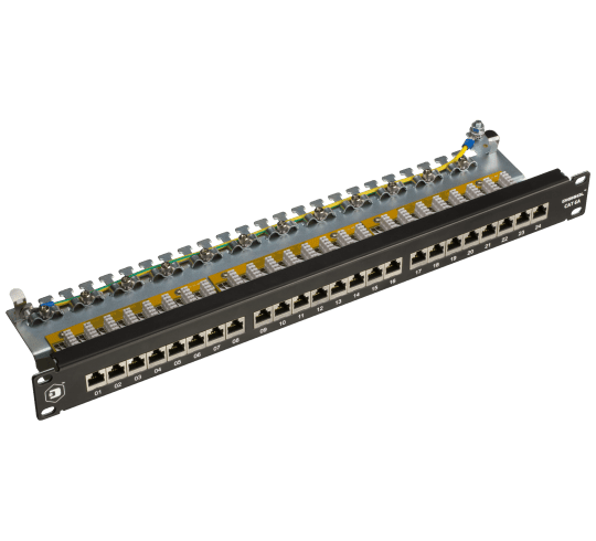 Cat6A FTP 24 Port 90 Degree Patch Panel