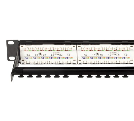 Cat6A UTP 24 Port 180 degree Patch Panel