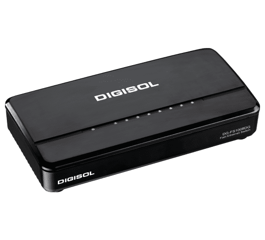 Digisol 8 Port Fast Ethernet Unmanaged Desktop Switch - DG-FS1008DG (H/W Ver. C1)
