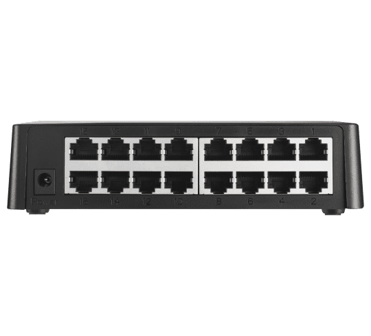 DIGISOL 16 Port Fast Ethernet Unmanaged Desktop Switch with External Power Adapter - DG-FS1016D-A (H/W Ver. B1)