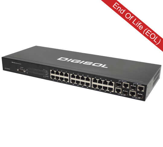 24/48 Port Fast Ethernet Layer 2 Managed Switch with 4 Combo Ports – DG-FS4528