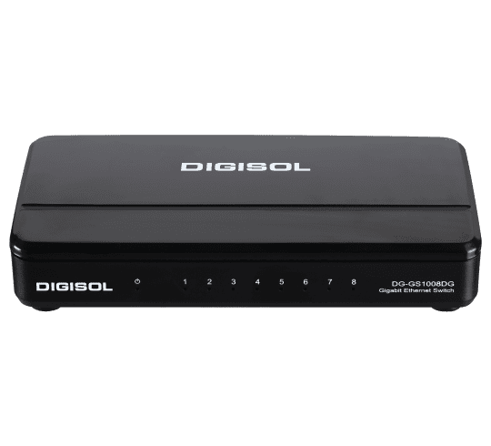 DIGISOL 8 Port Gigabit Ethernet Unmanaged Desktop Switch - DG-GS1008DG (H/W Ver. C1)