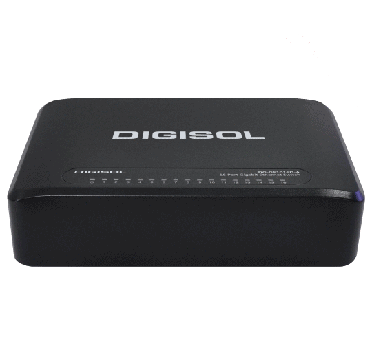 16 Port Gigabit Ethernet Unmanaged Desktop Switch - DG-GS1016D-A (H/W Ver. A1)