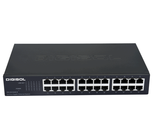 24 Port Gigabit Ethernet Unmanaged Switch - DG-GS1024D-E