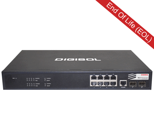 L2 Managed Gigabit Ethernet PoE Switch - DG-GS1510HPEV2