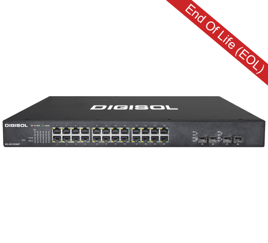 24 Port Gigabit Ethernet Layer 2 Web Managed PoE+ Switch