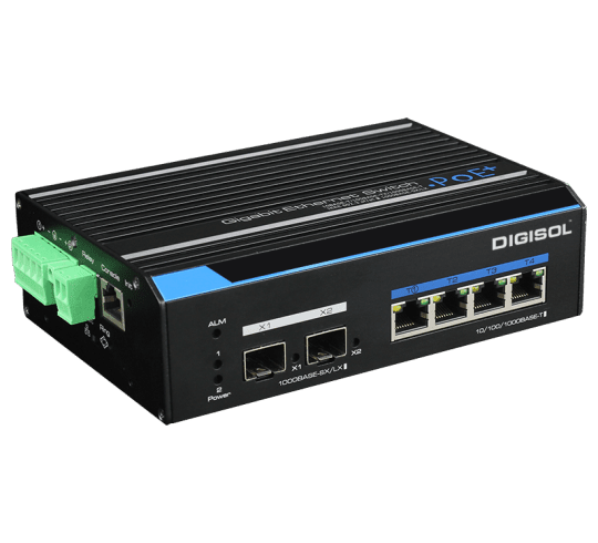 L2 Managed Din-Rail Industrial Gigabit PoE Switch