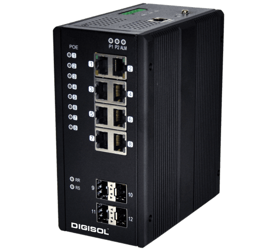 Switch ethernet Industriel 8 ports 10/100 Base Tx