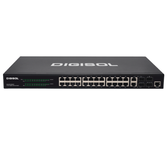 24 Port Layer 2 Web Managed Gigabit Ethernet PoE+ Switch - DG-GS1528HP/C