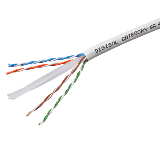 Cat6A 4 Pair UTP Cable | Cat6A 4 Pair Solid Cable | 23 AWG, FRPVC/LSZH Sheath DIGISOL