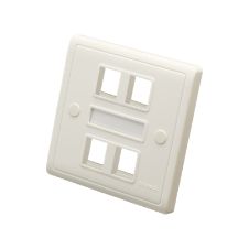 Single Piece Quad Port Unloaded Face Plate