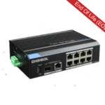 DG-IS1010F – DIGISOL 8 Port Fast Ethernet Unmanaged Industrial Switch with 1 Ethernet & 1 SFP Gigabit Uplink Ports