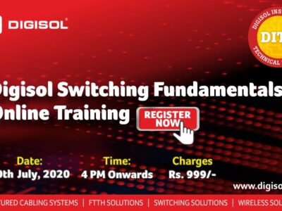 DIGISOL Systems to Organize Online training on Switching Fundamentals on 20th July, 2020