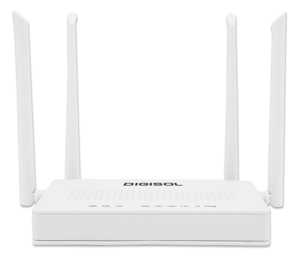DG-GR6821AC-NV DIGISOL XPON ONU 1200Mbps Wireless Router with 1 PON, 2 GE Port - Image 3