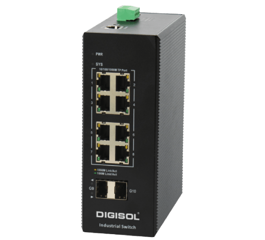 DIGISOL Gigabit L2 Managed Industrial Switch - DG-IS4510HPE