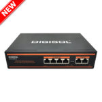 4 Port PoE Fast Ethernet Unmanaged Switch with 2 Uplink Ports – DG-FS1006PF-B