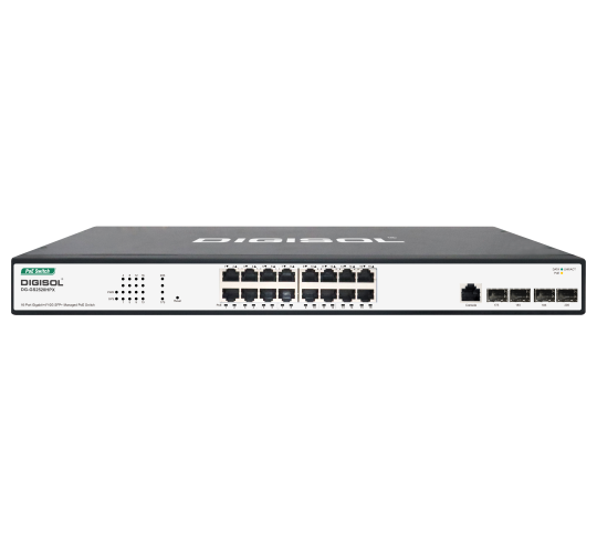 DIGISOL 16 Port PoE Managed Switch with 4*10G SFP+ Uplinks DG-GS2520HPX