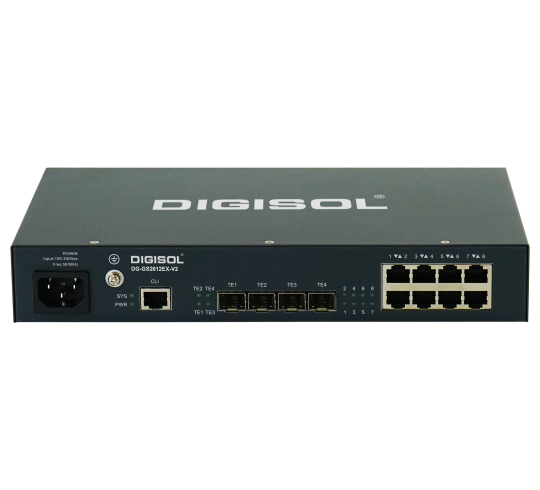DIGISOL 8 Port L3 Lite Managed 10G Switch DG-GS2612EX-V2