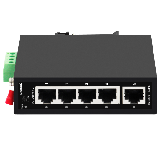 DIGISOL 5 Port Fast Ethernet Unmanaged Industrial Switch DG-IS1005F