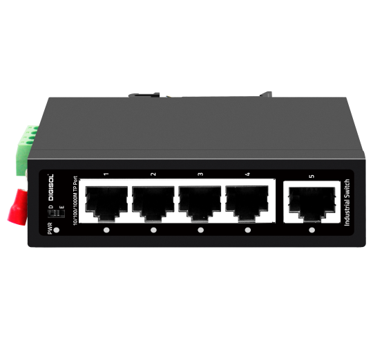 DIGISOL 5 Port Gigabit Unmanaged Industrial Switch DG-IS1005G