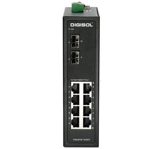 DIGISOL Industrial 8-Ports Gigabit Ethernet Unmanaged Switch DG-IS1010G